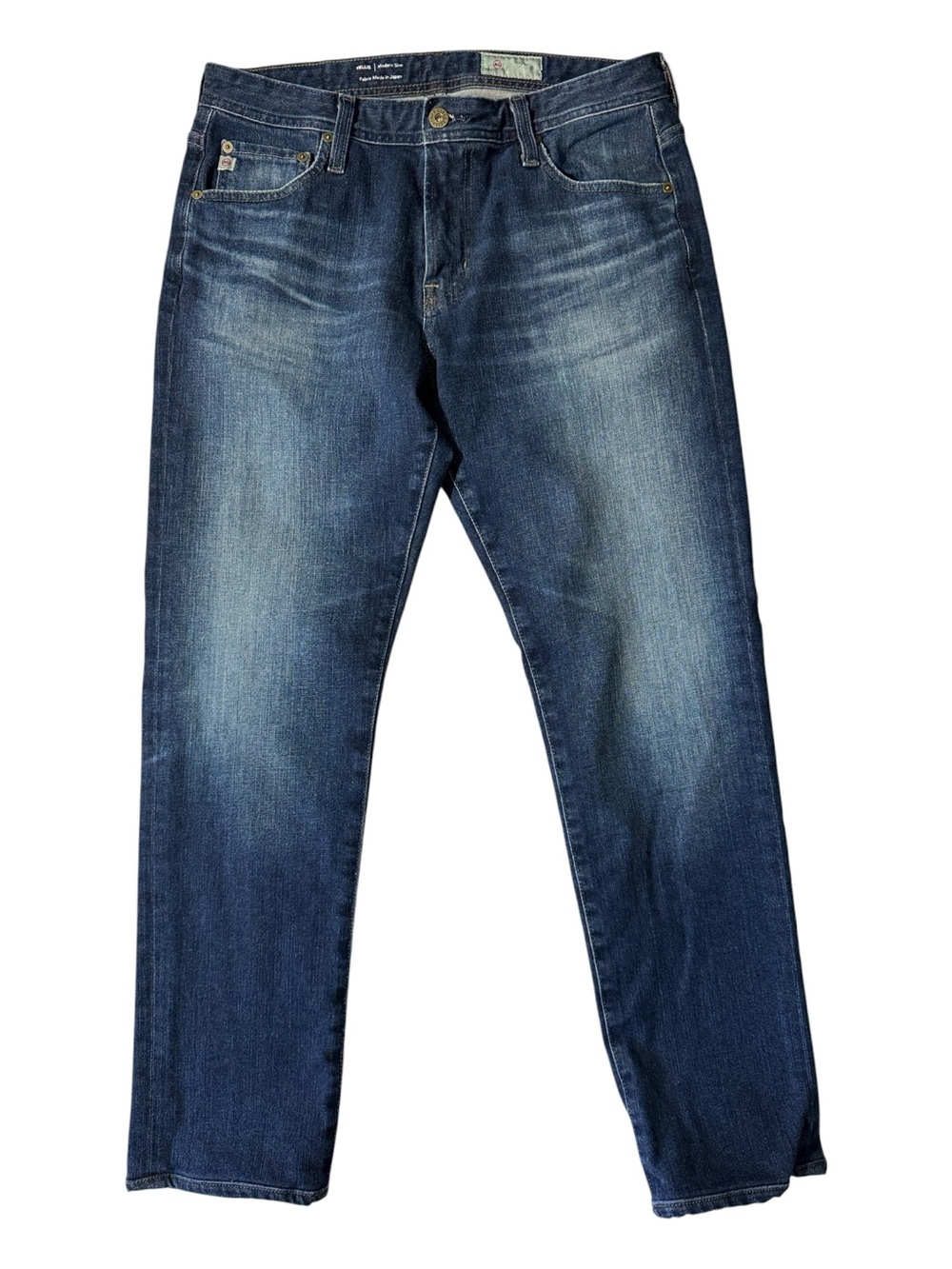 Adriano Goldschmied mens 33x30 Tellis modern slim Japanese denim 360 blue jeans